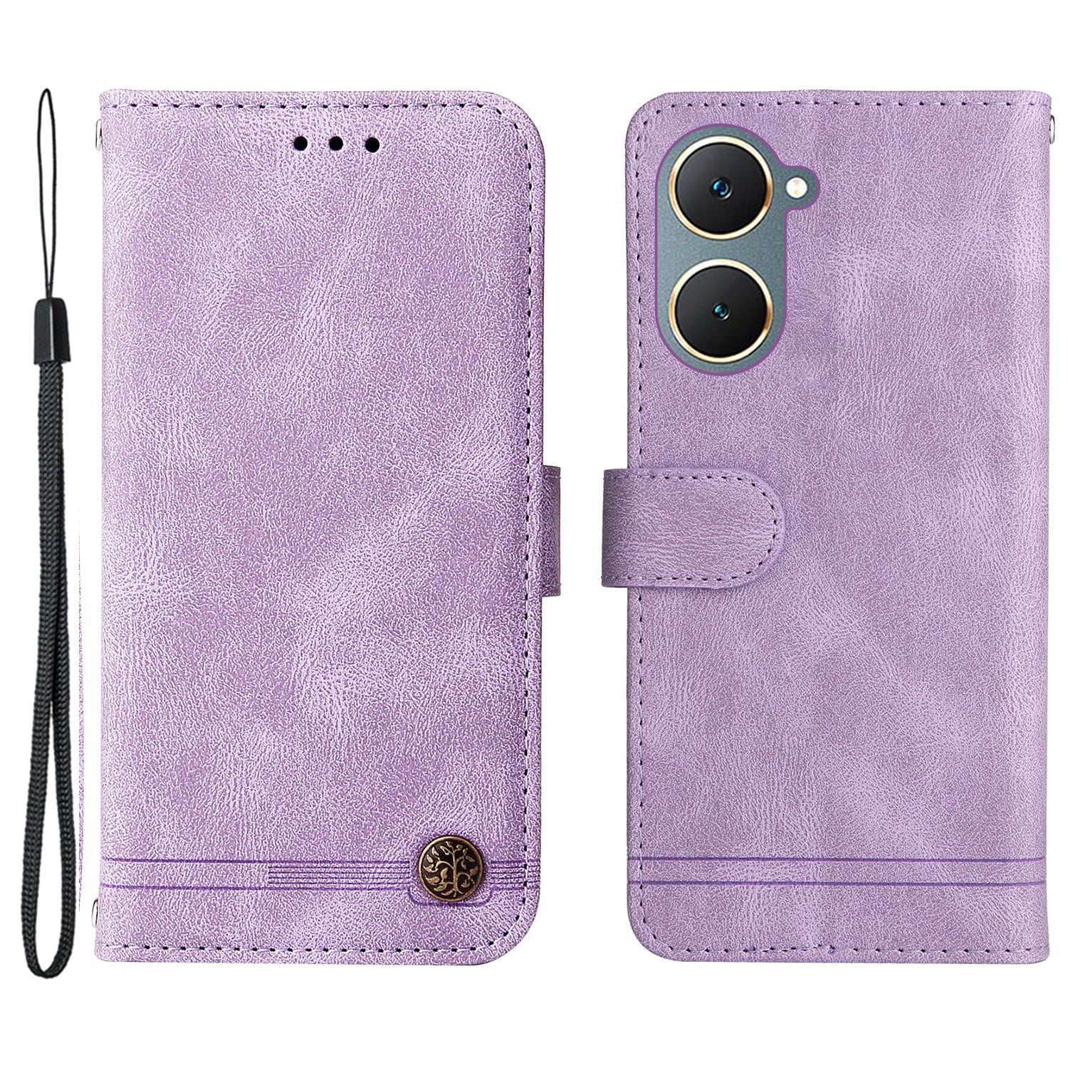 For vivo Y03 Case Skin-touch PU Leather Phone Stand Cover For vivo Y03 Case Skin-touch PU Leather Phone Stand Cover